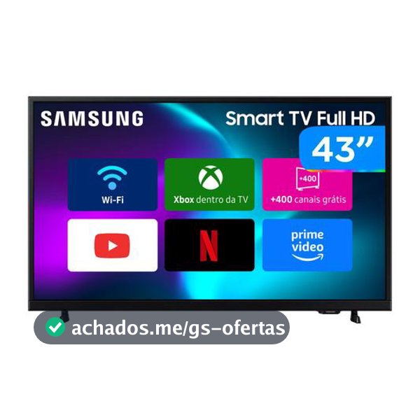 Smart TV 43" Samsung Full HD 43F6000F Tizen Hyper Real 2 HDMI