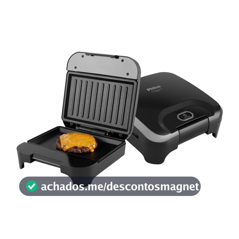 Sanduicheira e Grill Philco 2 em 1 Antiaderente PGR25A
