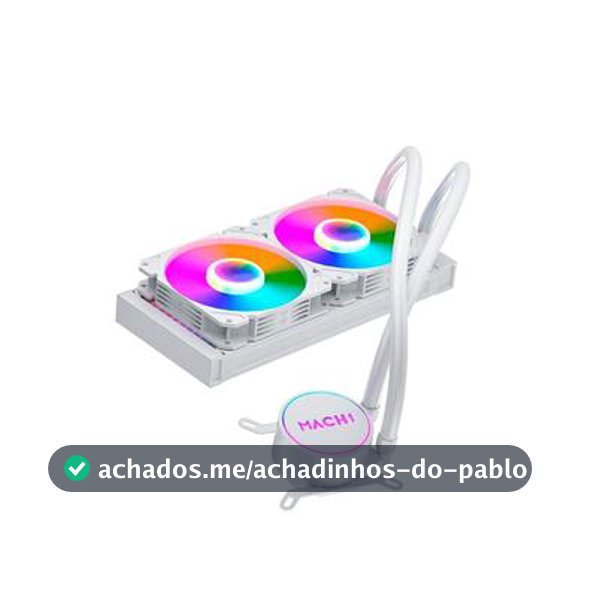 Water Cooler MACH1 Logic, RGB, 240mm, AMD e Intel, Branco - GK240W - Water Cooler - Magazine Infotecnan