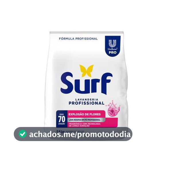 Sabão em Pó Surf Explosão de Flores Concentrado Profissional 5,6kg