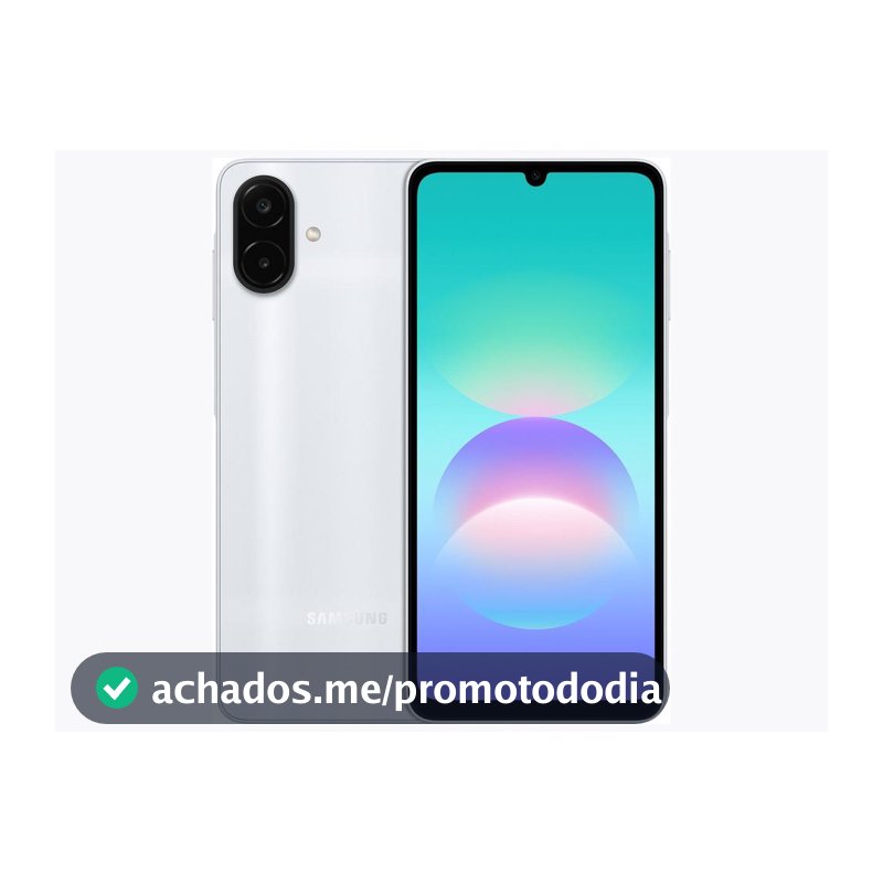 Smartphone Samsung Galaxy A08 128GB 4GB RAM Prata 6,7" Câm. Dupla Selfie 8MP