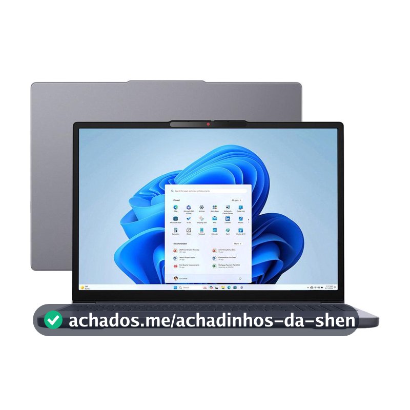 Notebook Lenovo IdeaPad Slim 3i Intel Core i5 13420H 8GB RAM 512GB SSD 15,3" WUXGA Windows 11 Intel UHD Graphics 83NS0002BR