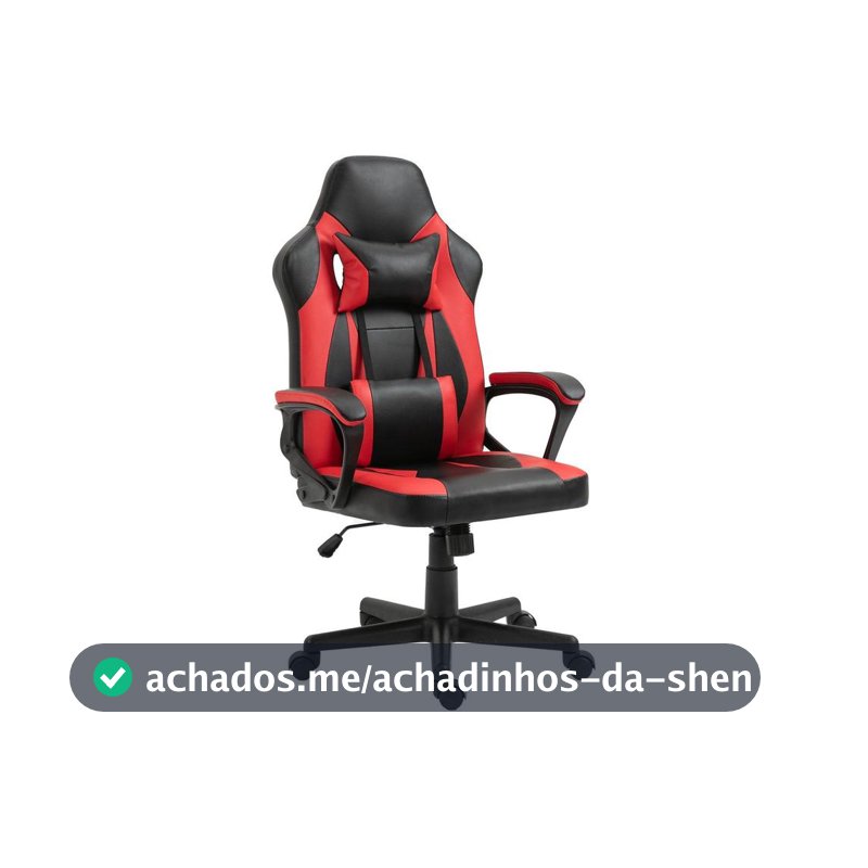 Cadeira Gamer Otello Preto e Vermelho - Cadeira Gamer - Magazine Anteo