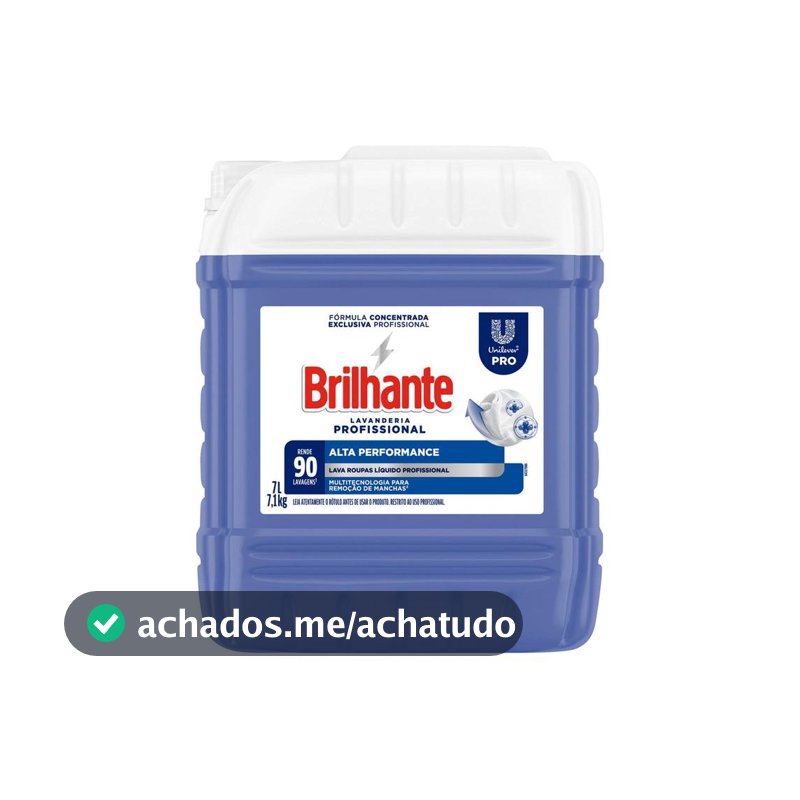 Sabão Líquido Brilhante Alta Performance Concentrado Profissional 7L