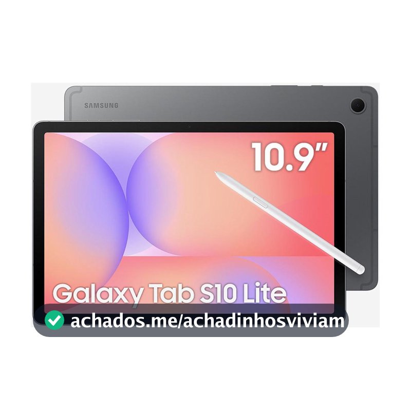 Tablet Samsung Galaxy Tab S10 Lite com Caneta e Capa 6GB RAM 128GB 10.9" Android Exynos 1380 Wi-Fi
