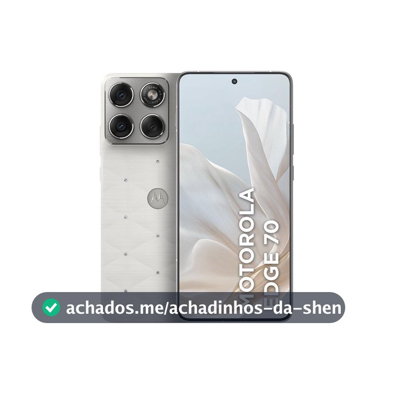 Smartphone Motorola Edge 70 5G Crystals by Swarovski 512GB 24GB (12GB RAM + 12GB RAM Boost) Ultrafino 3 Câmeras 50MP e Tela Extreme Amoled 120Hz - Edge 70 - Magazine Mtas3434