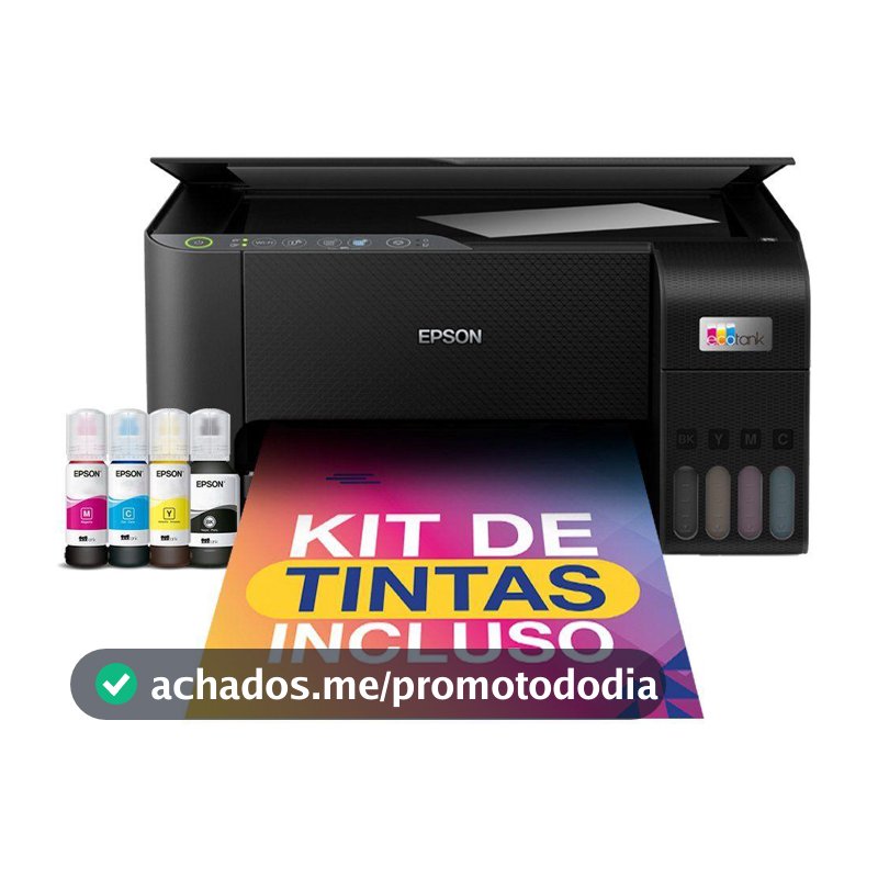 Impressora Epson L3250 Ecotank De Tinta Wifi Bivolt - Multifuncional Tanque de Tinta - Magazine Cacaprom0