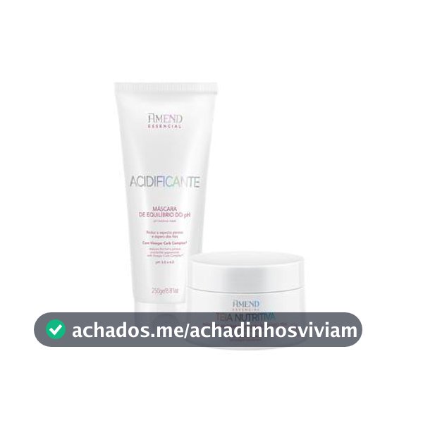 kit Acidificante + Máscara Nutritiva Efeito Teia