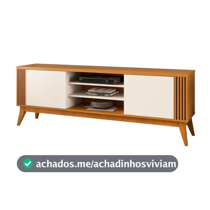 Rack para TV até 75” Bancada 2 Portas EDN Móveis