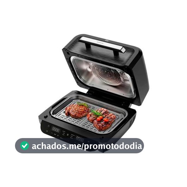 Air Fryer Wap Barbecue Flame 10L Digital Preta e Cinza FW012055