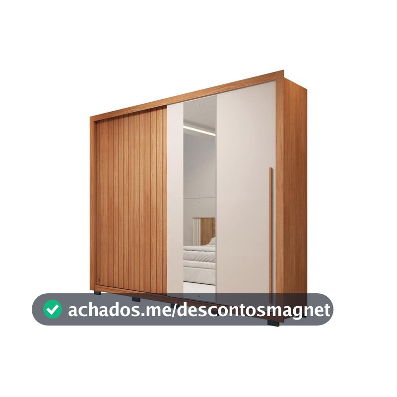 Guarda-roupa Casal 4 Gavetas 2 Portas Caemmun Romanus