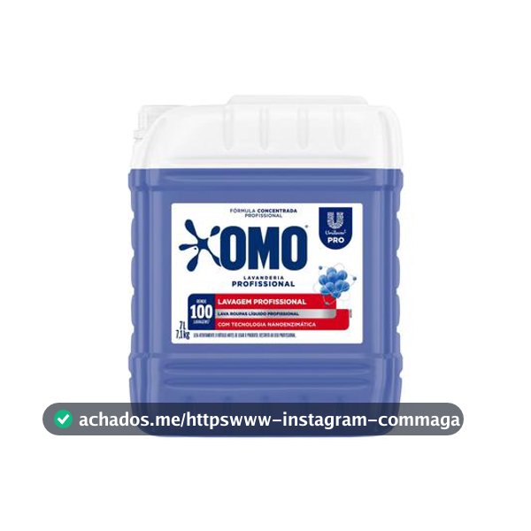 Omo Lava Roupas Líquido Lavanderia Profissional 7L