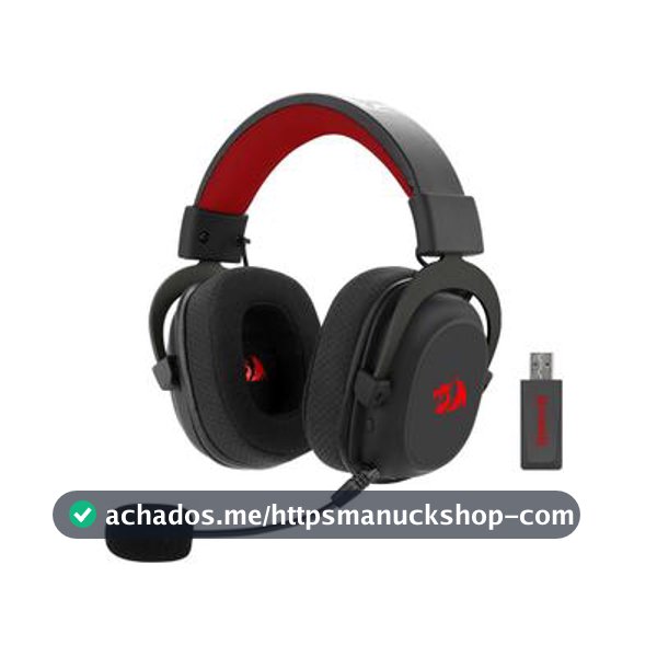 Headset Gamer Sem Fio Redragon Zeus Pro, 7.1, Driver 53mm, Bluetooth, Preto - H510-PRO