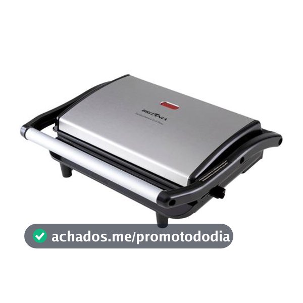 Sanduicheira/Grill Britânia Press BGR27I 2 em 1 Prata 850W