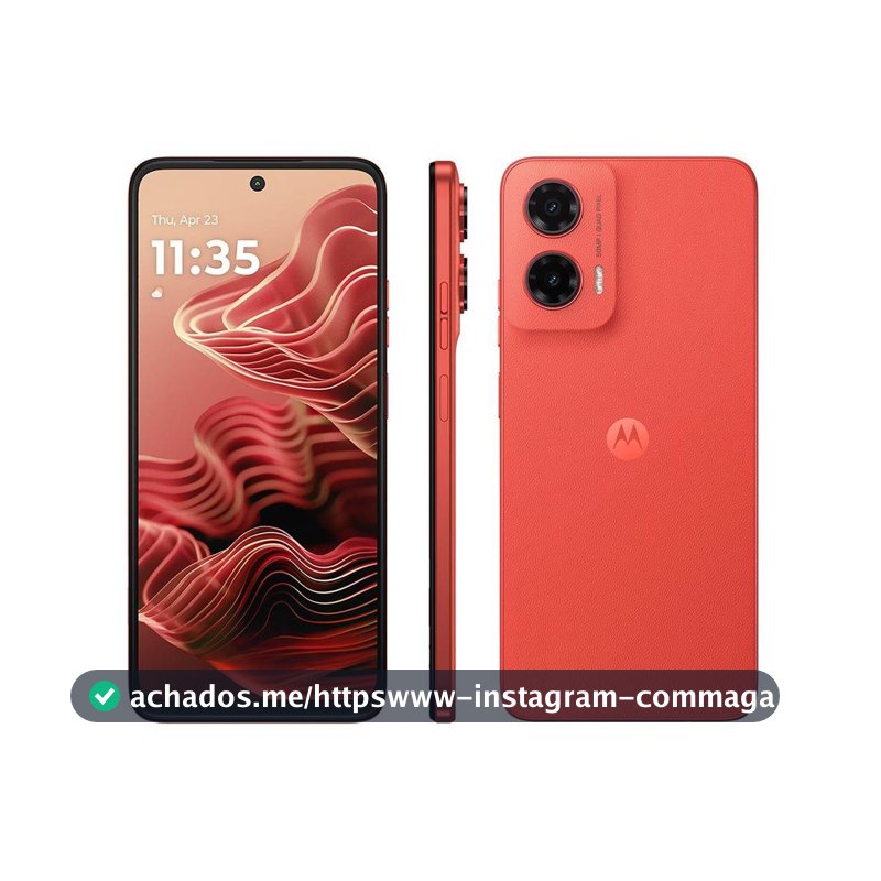 Smartphone Motorola Moto G35 256GB Coral 5G 4GB RAM+8GB Ram Boost 5G 6,7" Câm. Dupla + Selfie 16MP