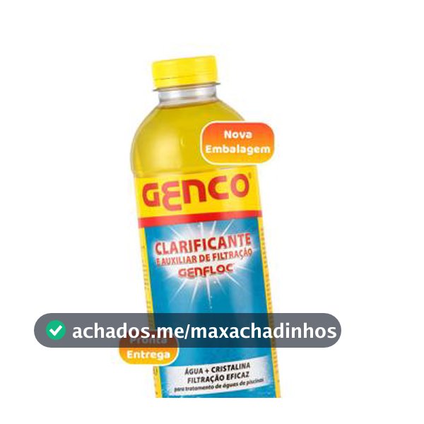 Genco Genfloc Clarificante Para Piscinas Decantador Auxiliar de Filtração 1 Litro