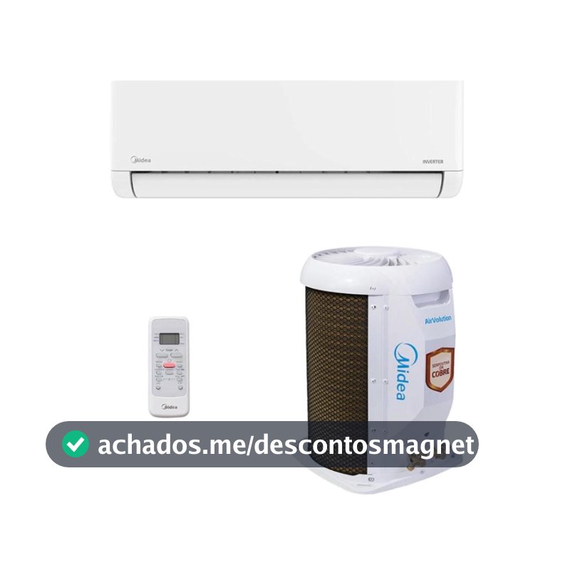 Ar Condicionado Split HW Midea AirVolution Lite 12.000 BTUs Frio 220V - Ar Condicionado Split - Magazine Jhjofertas