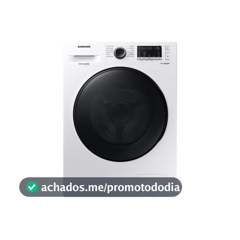 Lava e Seca Samsung 11kg Inverter 3 em 1 Água Quente e Fria Branca WD11A4453BW