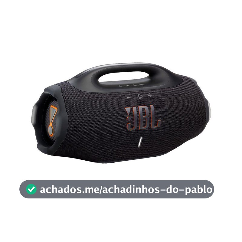 Caixa de Som Bluetooth JBL Boombox 4 Preta, Bateria de Até 34H, à Prova dÁgua e Resistente a Poeira IP68 e 210W - Caixa de Som Bluetooth / Portátil JBL - Magazine In_2936609
