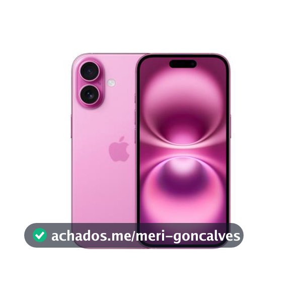 Apple iPhone 16 128GB Rosa 6,1" 48MP iOS 5G