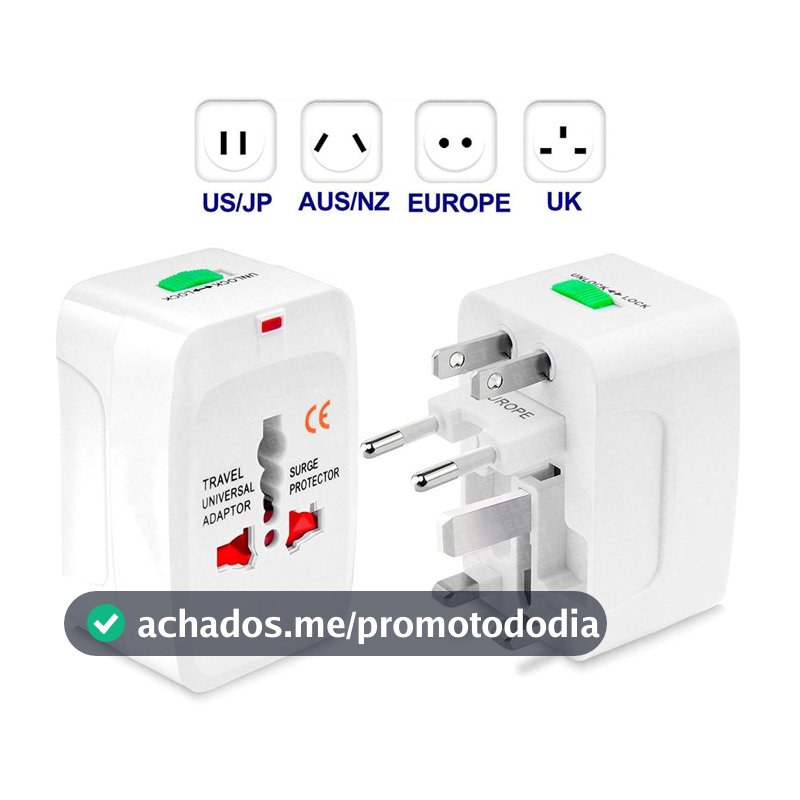 Adaptador Tomada Universal Viagem Internacional Argentina
