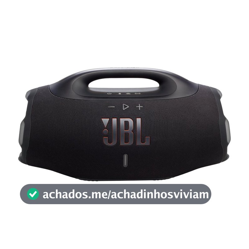 Caixa de Som Bluetooth JBL Boombox 4 Preta Até 34h de Reprodução, IP68 À prova dÁgua e Resistente a Poeira, 210W - Caixa de Som Bluetooth / Portátil JBL