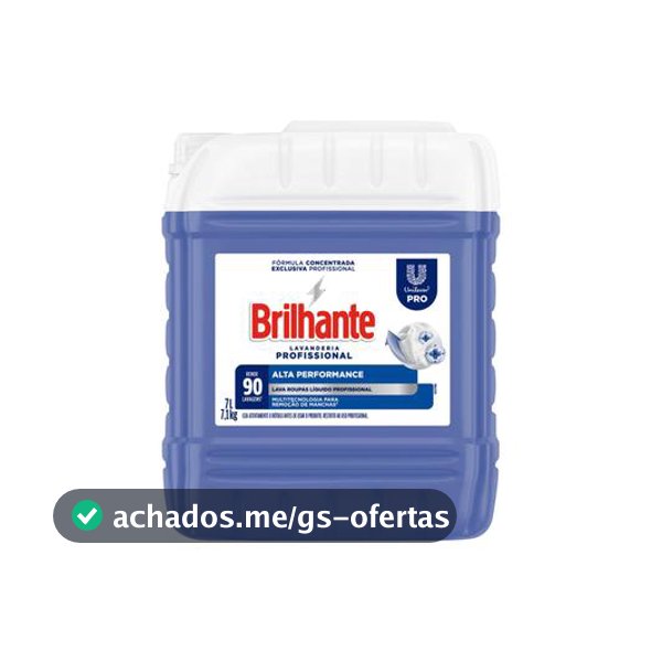 Sabão Líquido Brilhante Alta Performance Concentrado Profissional 7L