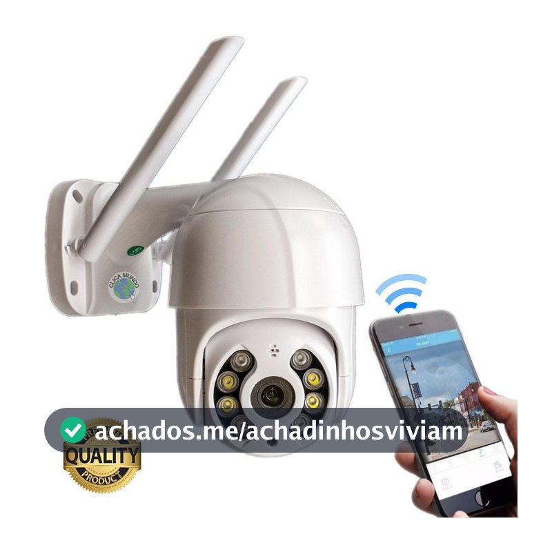 Câmera Externa Ip Prova D'água Infravermelho Externa Wifi Hd