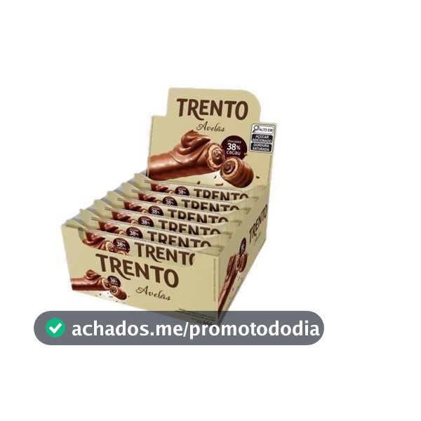 Chocolate Trento Avelã Com 16 Unidades De 29g
