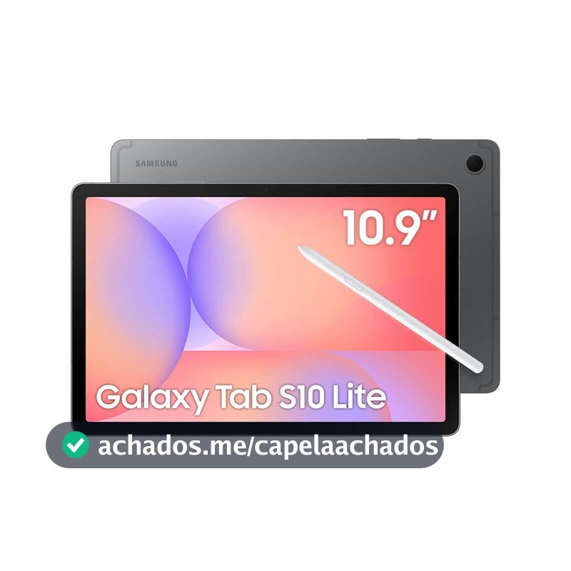 Tablet Samsung Galaxy Tab S10 Lite WiFi, 256GB, 8GB RAM, Tela 10.9", S Pen e Capa Smartbook Cover Inclusas - Tablet Samsung