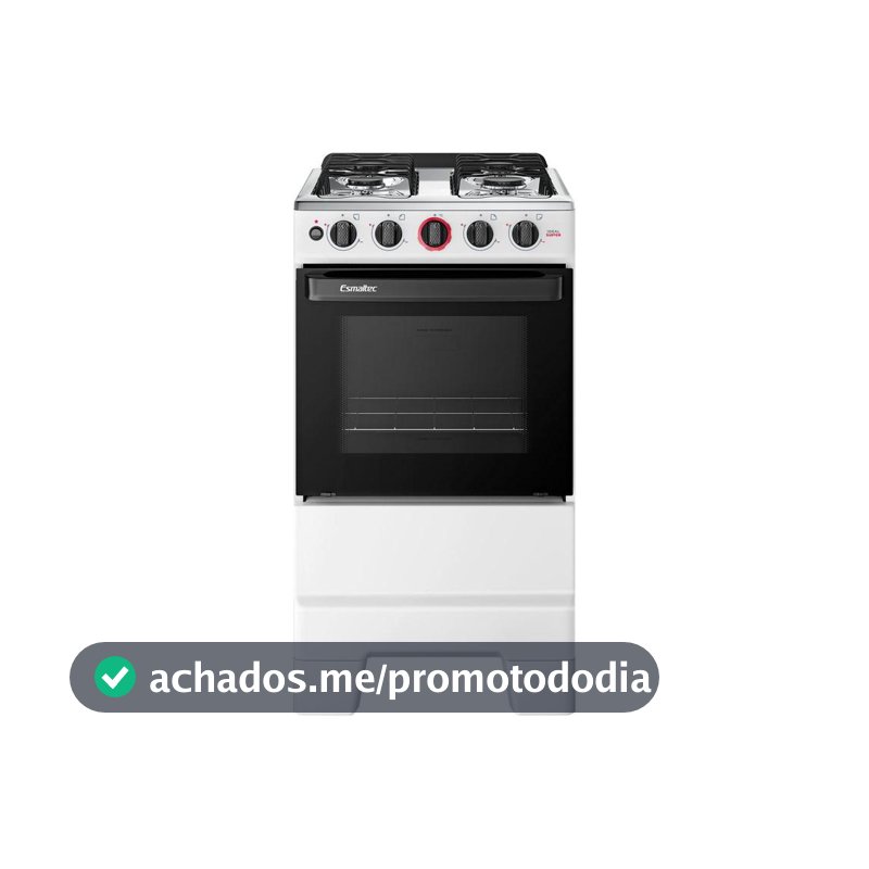 Fogão 4 Bocas Esmaltec Branco Ideal Super 4121