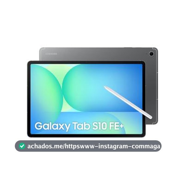 Tablet Samsung Galaxy Tab S10 FE+ WiFi, 128GB, 8GB, Tela 13.1" 90Hz, S Pen e Capa Inclusas - Tablet Samsung