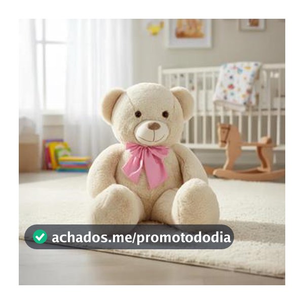 Urso Pelúcia Teddy Pequeno Hipoalergênico Macio Laço Removível