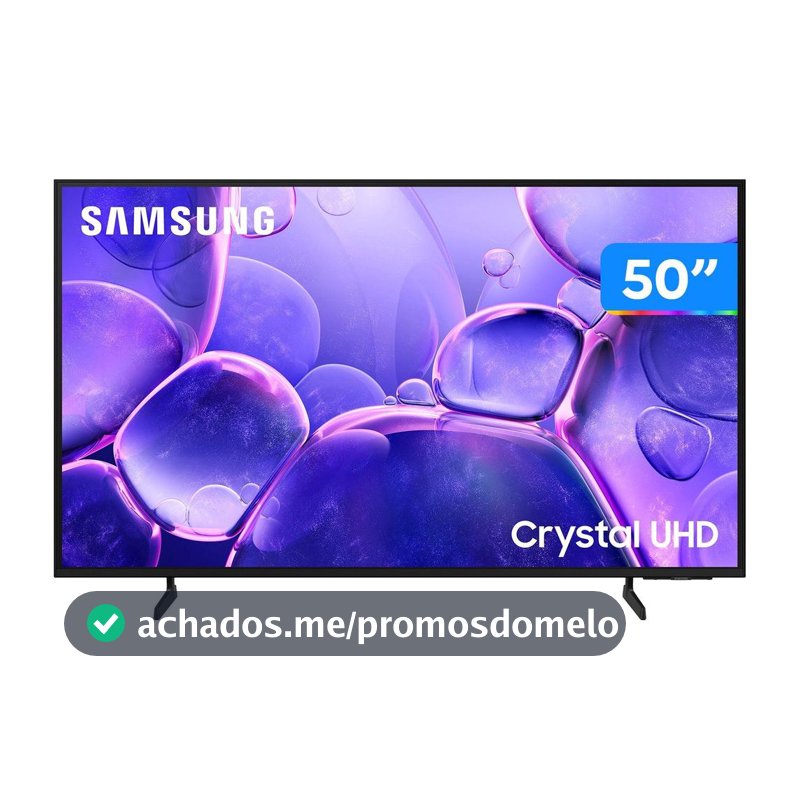 Smart TV 50" Samsung UHD 4K Crystal UHD U8600F UN50U8600FGXZD Tizen Crystal 4K Bixby e Alexa 3 HDMI