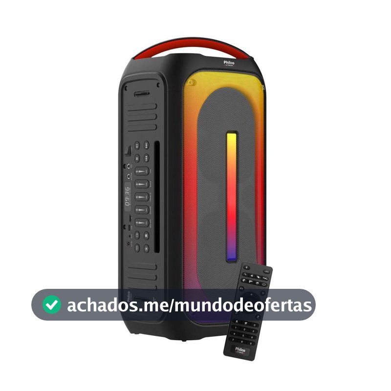 Caixa de Som Philco Extreme Ex Bass 650W PCX6700 Preto Bivolt