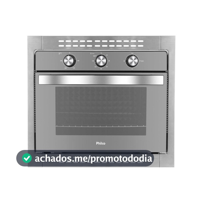 Forno de Embutir Elétrico Philco 46 Litros Timer Dourar Assar Grelhar