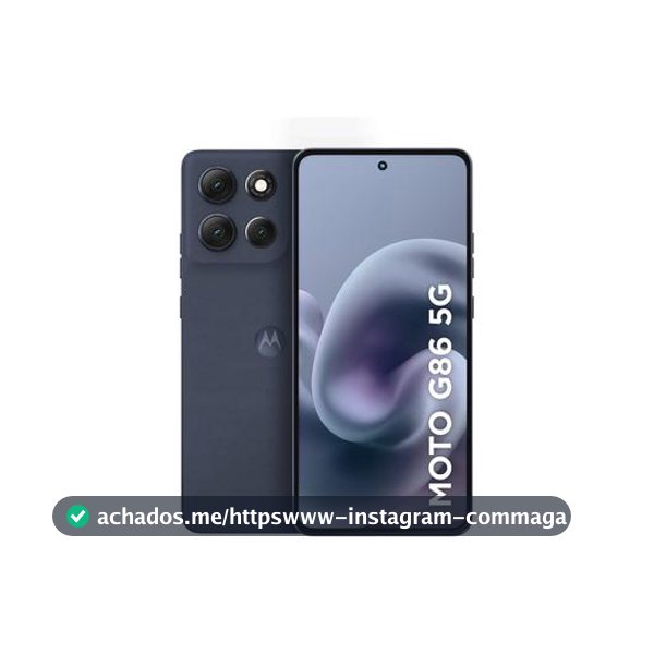 Smartphone Motorola G86 256GB Grafite 5G 8GB+8GB RAM Boost Inteligente 6,7" Câm. Dupla + Selfie 32MP