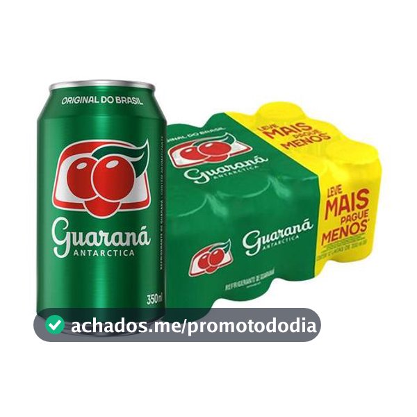 Refrigerante Lata Guaraná Antarctica 12 Unidades 350ml