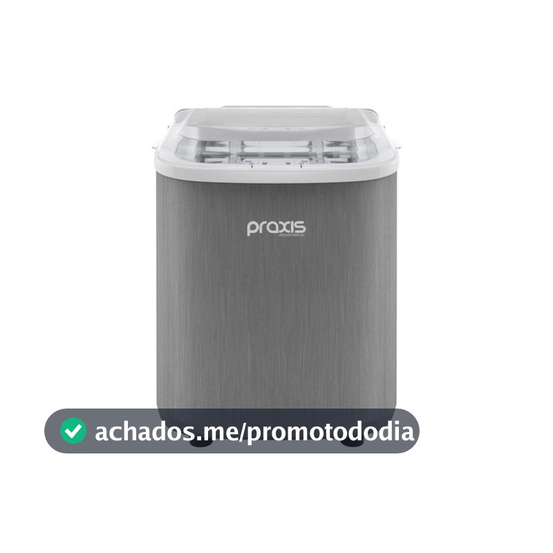 Máquina De Gelo Praxis Portátil 12kg/dia 112W 127V Prata - Máquina de Gelo - Magazine Promocoesdosdias