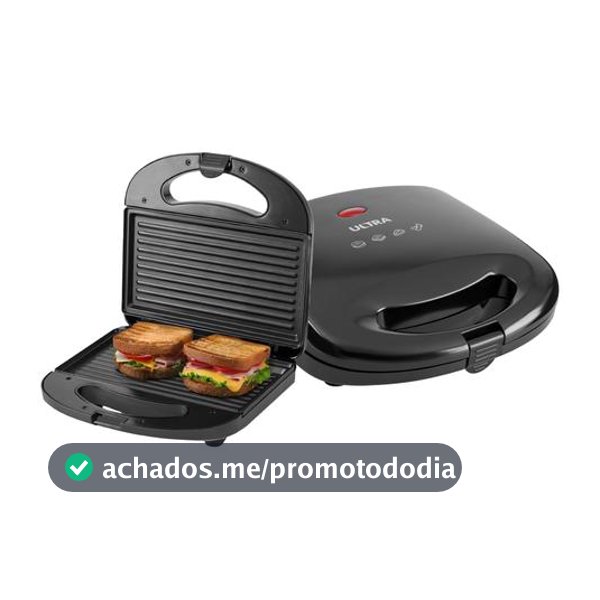 Sanduicheira Grill Ultra S-UT-01 750W Preta - Sanduicheira / Sanduicheira Grill