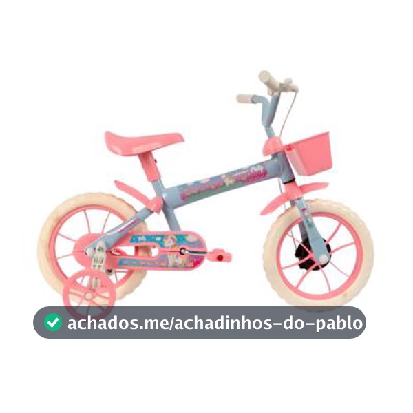 Bicicleta Infantil Aro 12 Verden Paty Menina 3-5 Anos -