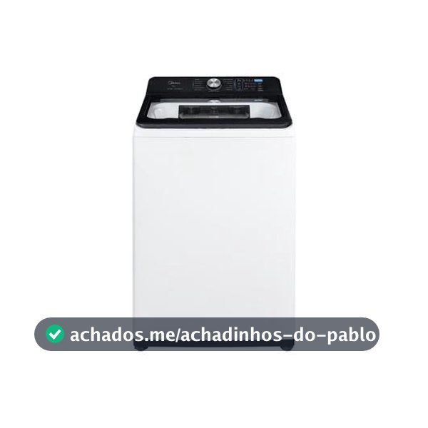 Lavadora de Roupas Midea 14kg Cesto Inox 13 Programas de Lavagem Branca MA512W140A/WK04