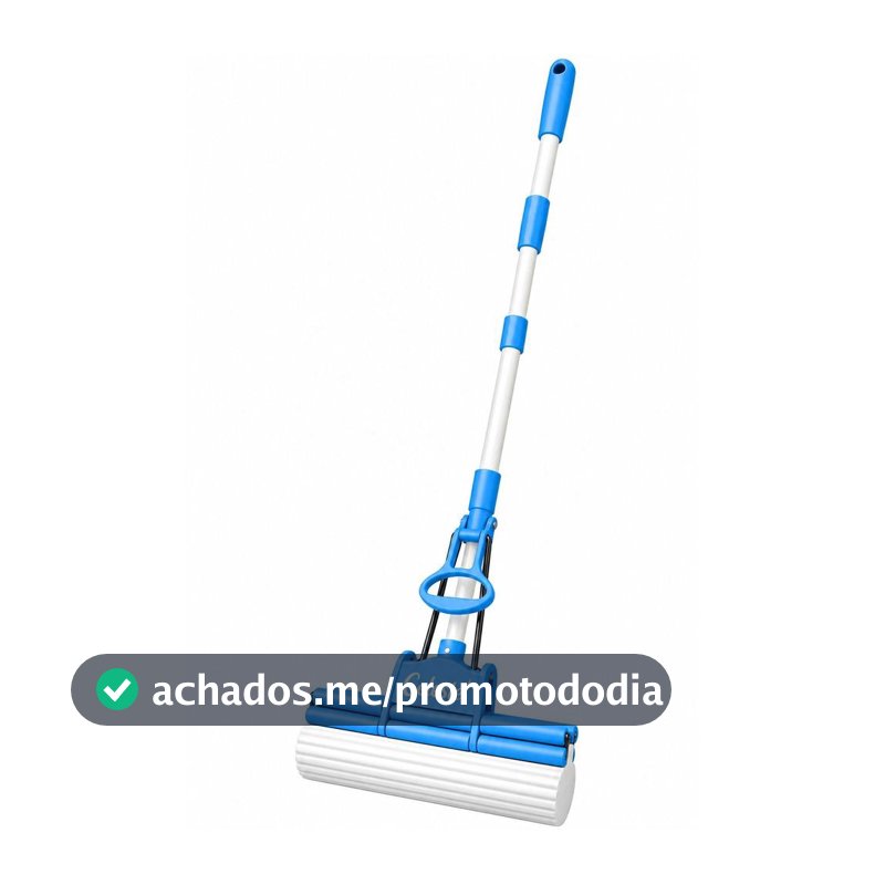 Rodo Mop Fácil Celeste Auto Torção Refil Em Espuma Limpeza em Geral Esfregão Seca - Mop