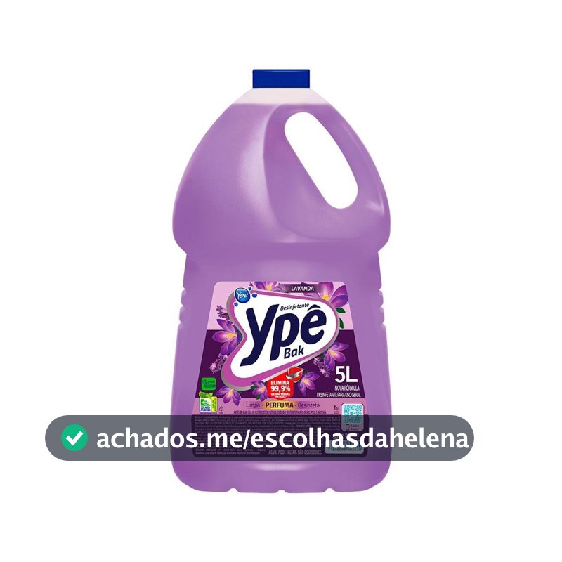 Desinfetante Ypê Bak Lavanda 5 Litros - Desinfetante - Magazine Graah