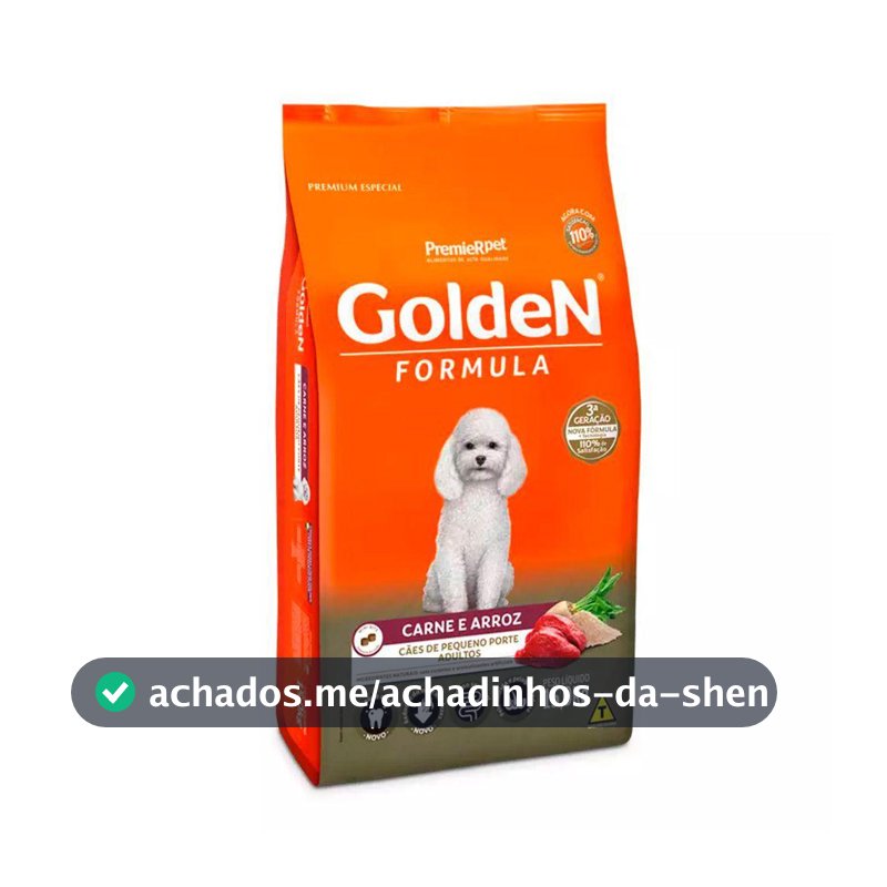 Ração Premier Golden Fórmula Mini Bits para Cães Adultos Carne e Arroz 15kg