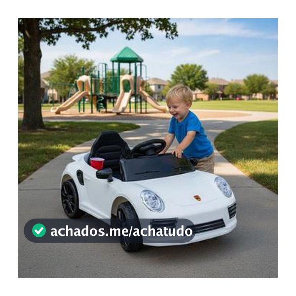 Carro Eletrico Infantil Veículo com Luz Música Bateria 12v e Controle Remoto - Brinq Kids - Carro Elétrico Infantil