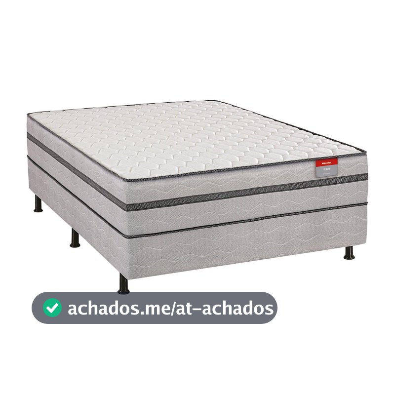 Cama Box Conjugada Casal Reconflex Espuma 65x138x188cm Elos - Cama Box