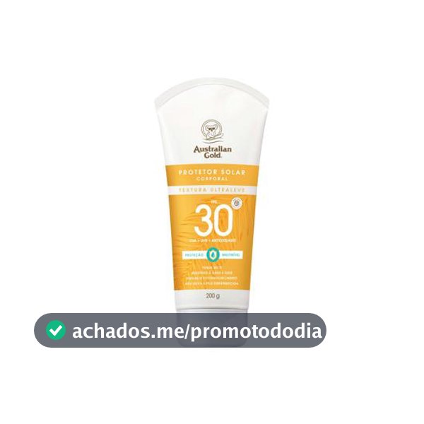 Protetor Solar Corporal Australian Gold 50432 Creme FPS 30 200g