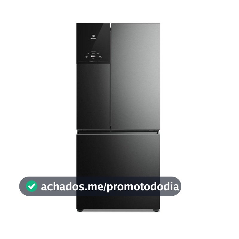 Geladeira Electrolux Frost Free Inverter 596L AutoSense 3 Portas Cor Black Inox Look (IM8B) - Geladeira / Refrigerador