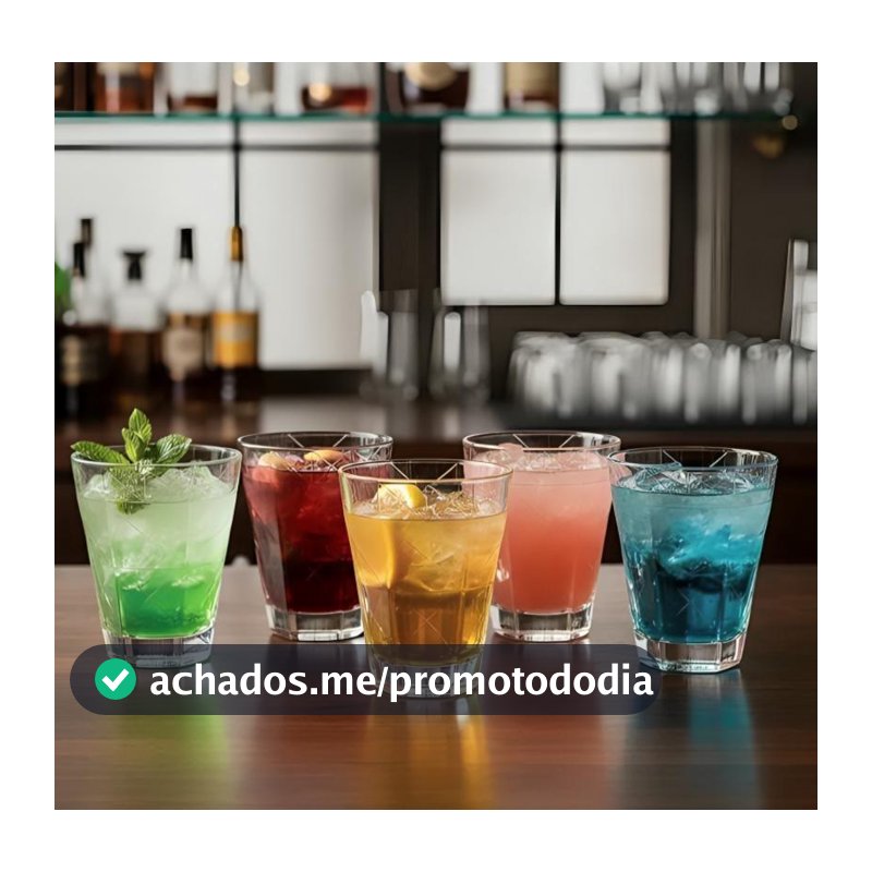 Jogo de 6 Copos Porto Fino Short 330ml